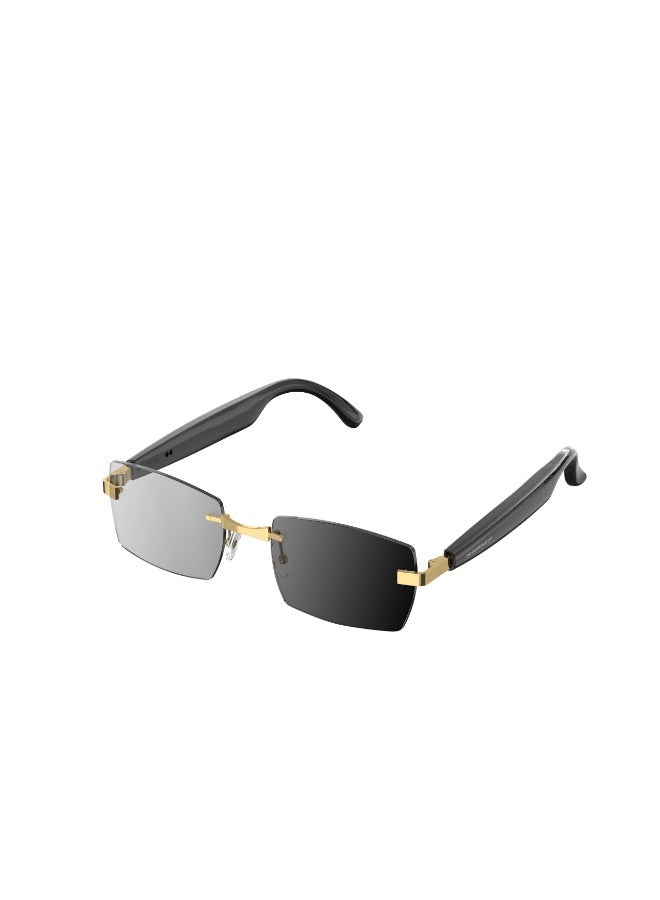 Powerology Cannes Photochromic Smart Audio Sunglasses with Smart Touch Control & UV Protection / 8H Playtime / HiFi Sound / Low Latency / Automatic Pairing / Smart Audio Pairing - Black - Image 1